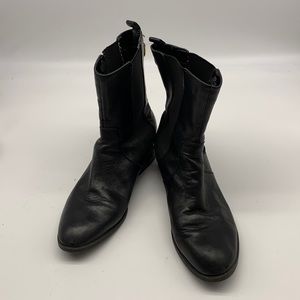 Lauren Ralph Lauren Black Leather Ankle Boots size 9.5